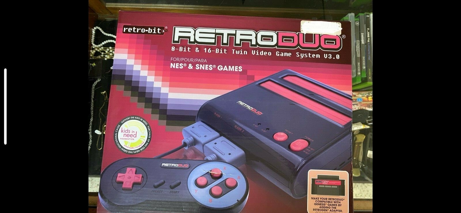 RETRO DUO CONSOLE SNES & NES DUAL 2 IN 1 SYSTEM NEW