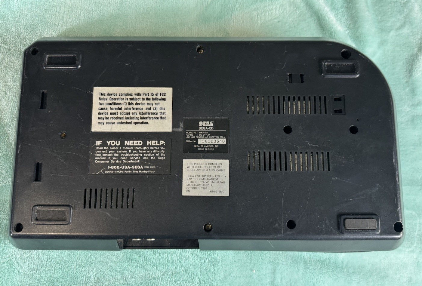 Sega Genesis Sega CD Combo Console UNTESTED AS IS FOR PARTS