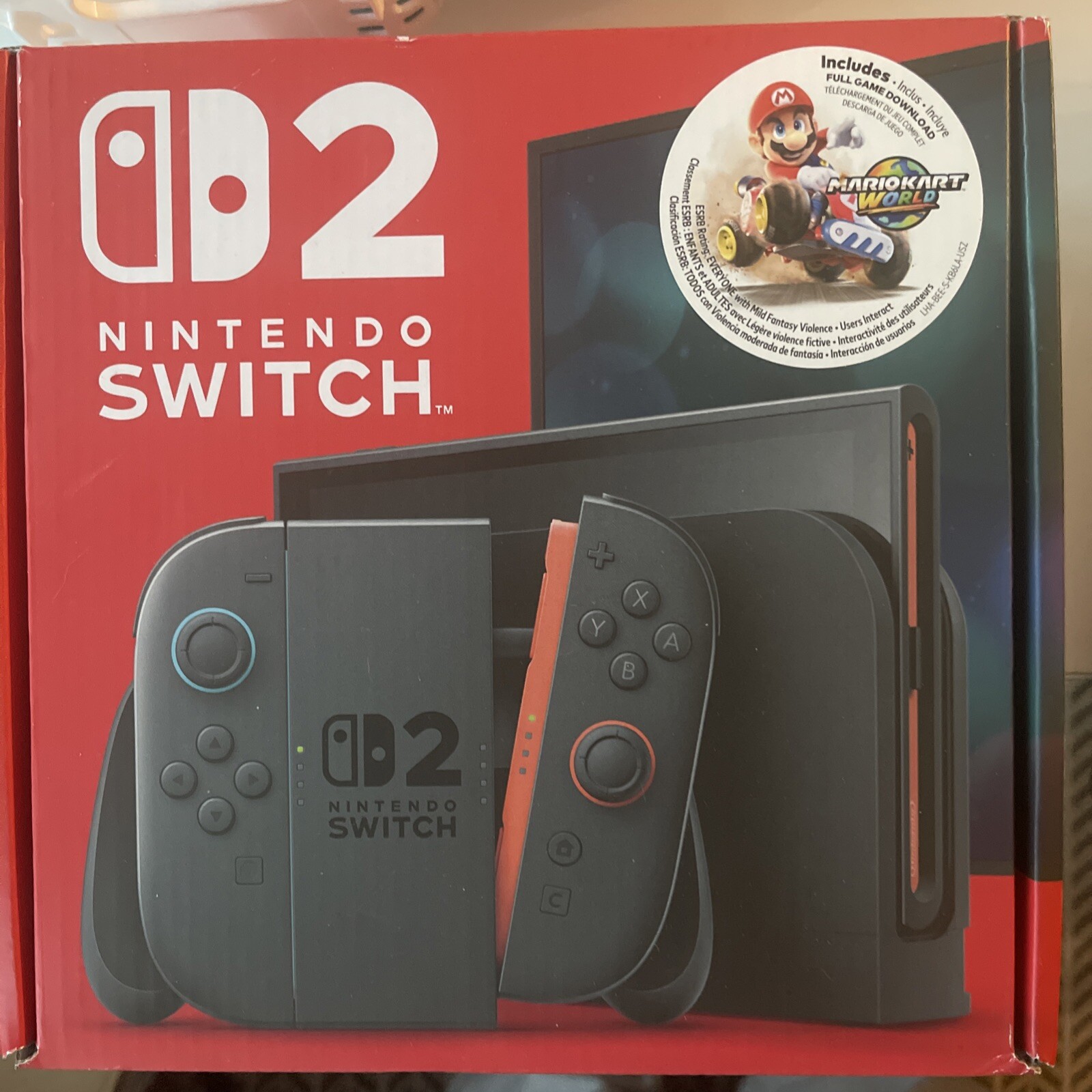 Nintendo Switch 2 Console + Mario Kart World Bundle New