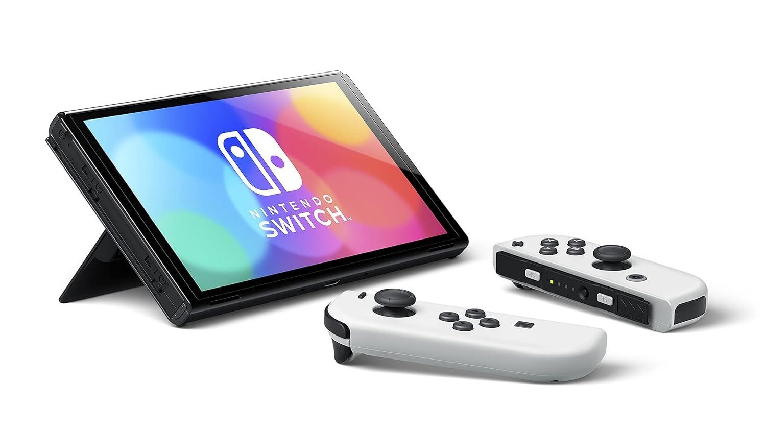 Nintendo Switch OLED White with Joy-Cons Excellent Condition