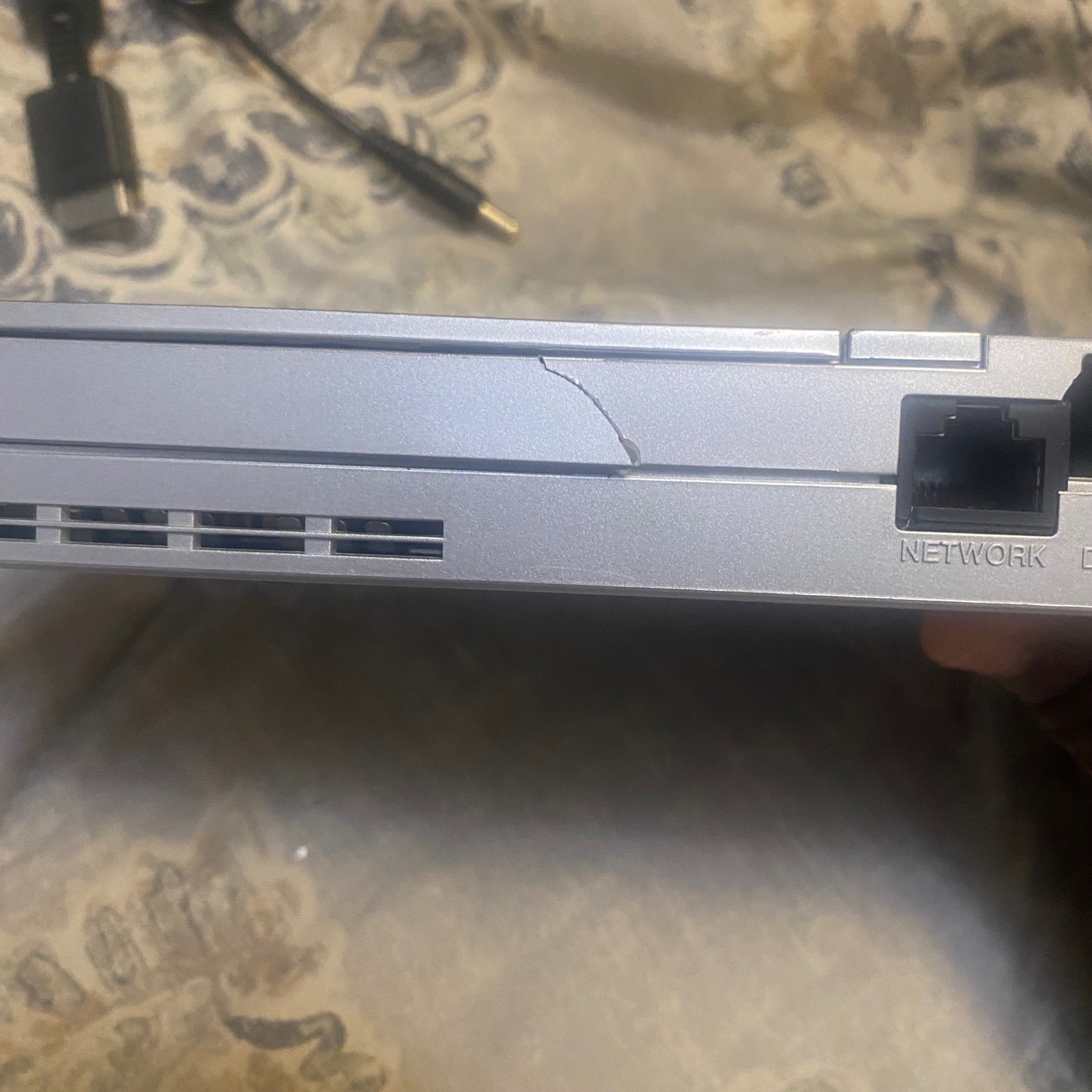 Sony PlayStation 2 PS2 Silver Console Bundle With Controller AC Adapter AV Cable