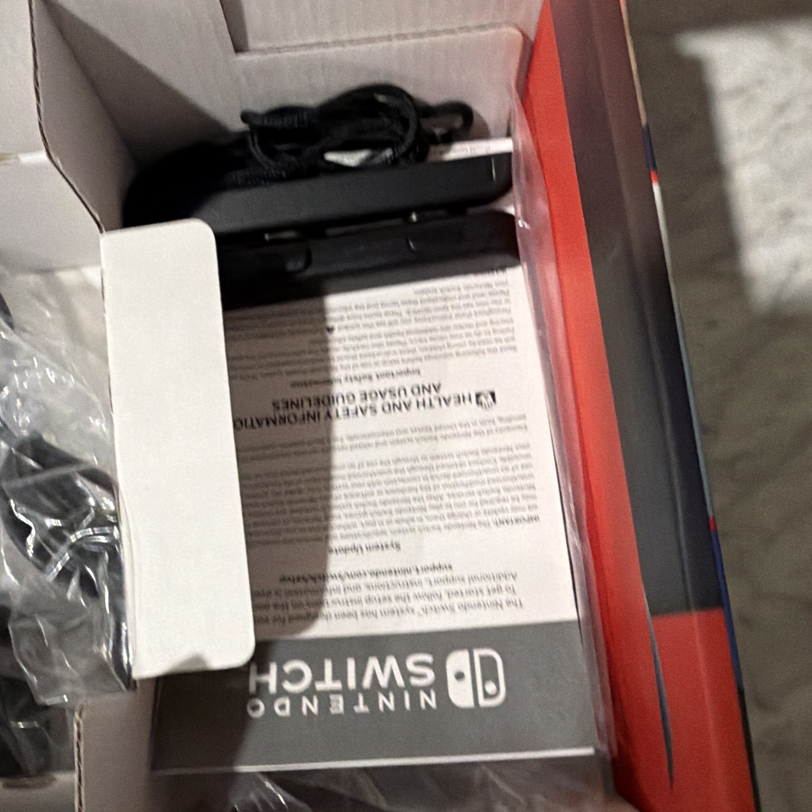 Nintendo Switch Console Neon Blue & Red Joy-Con Wi-Fi HDMI USB-C Black