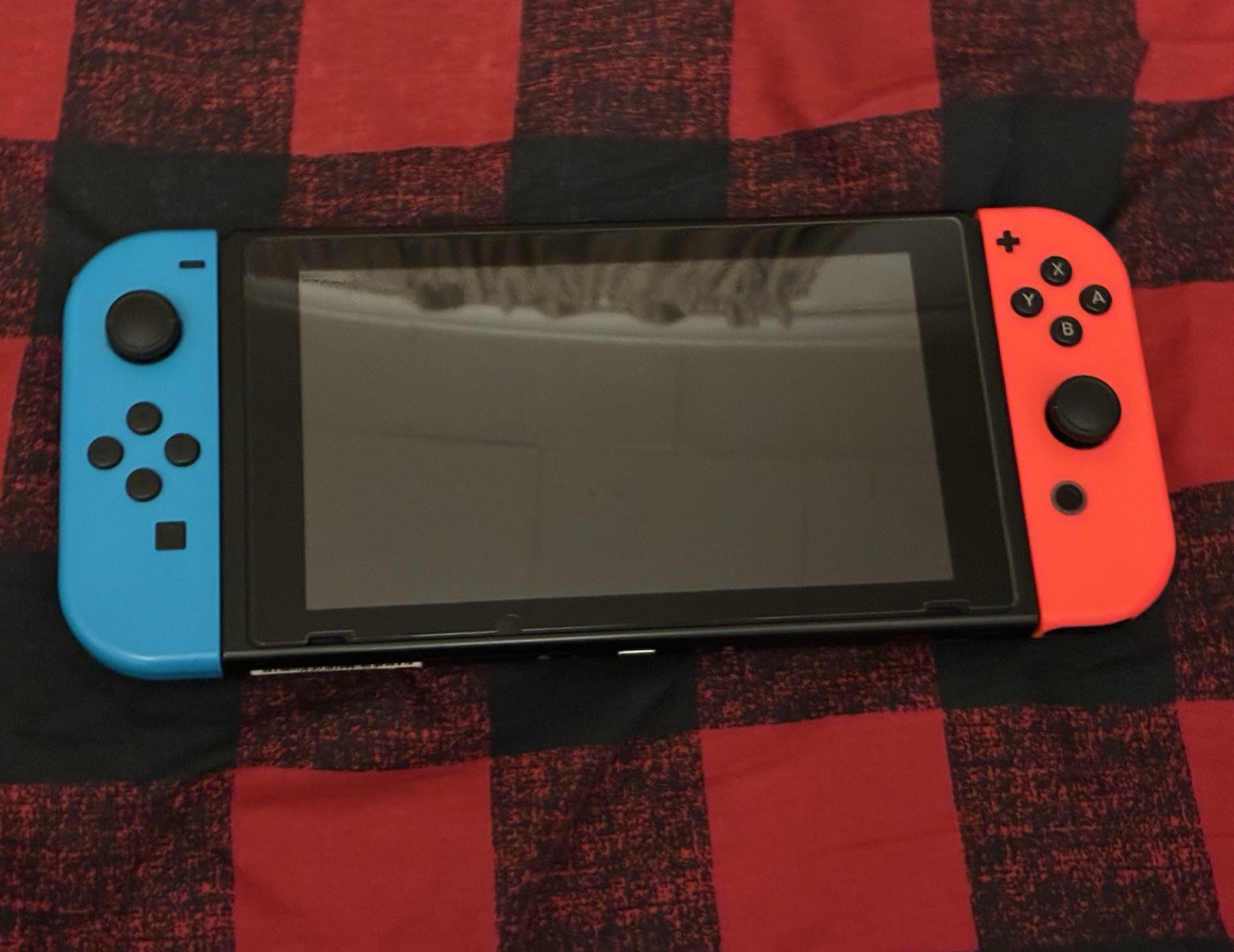 Nintendo Switch HAC-001 (-01) 32GB Console w/ Dock, Neon Red/Blue Joy-Con