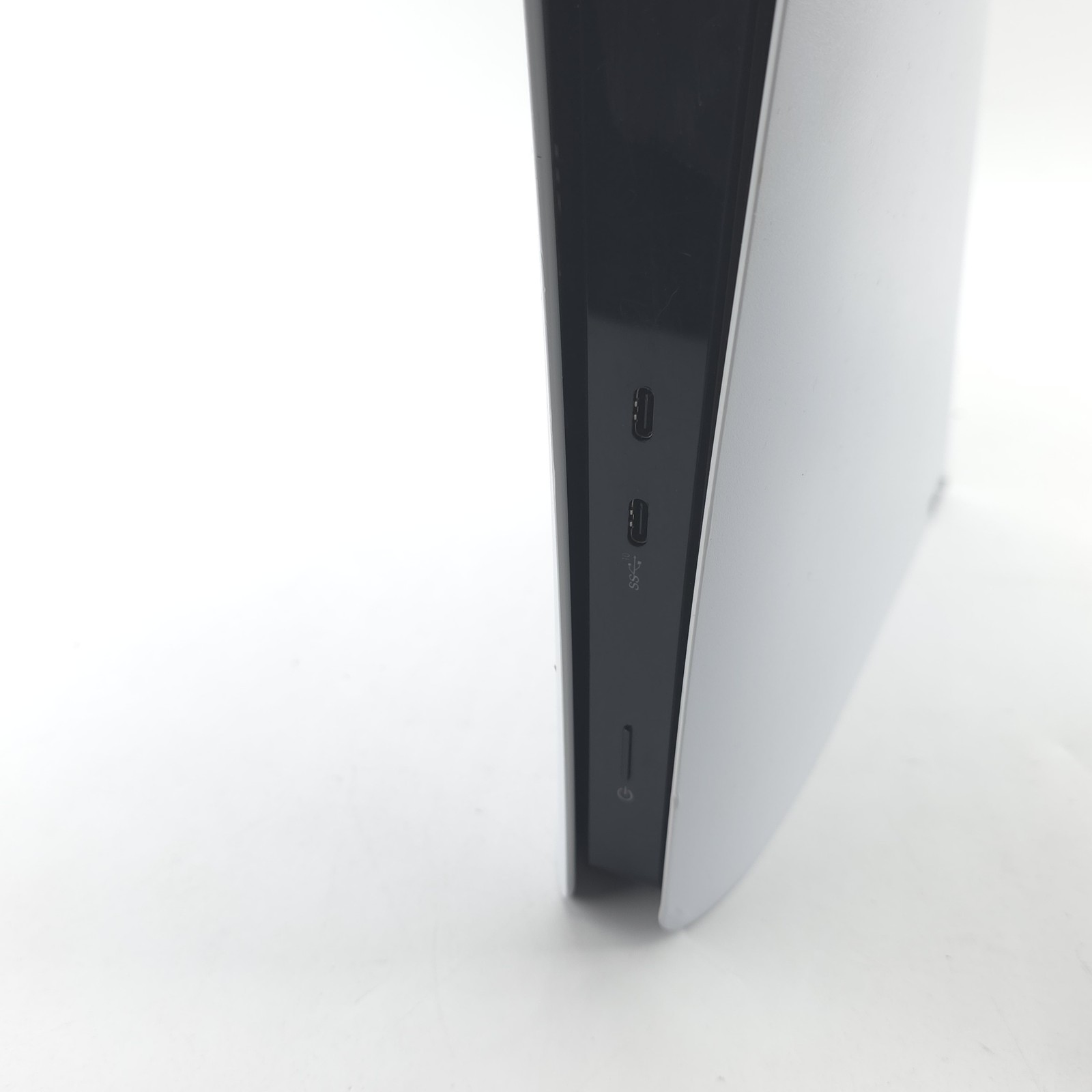 Sony PS5 Slim Digital Edition 1TB White w/ Black Controller, Loose plate
