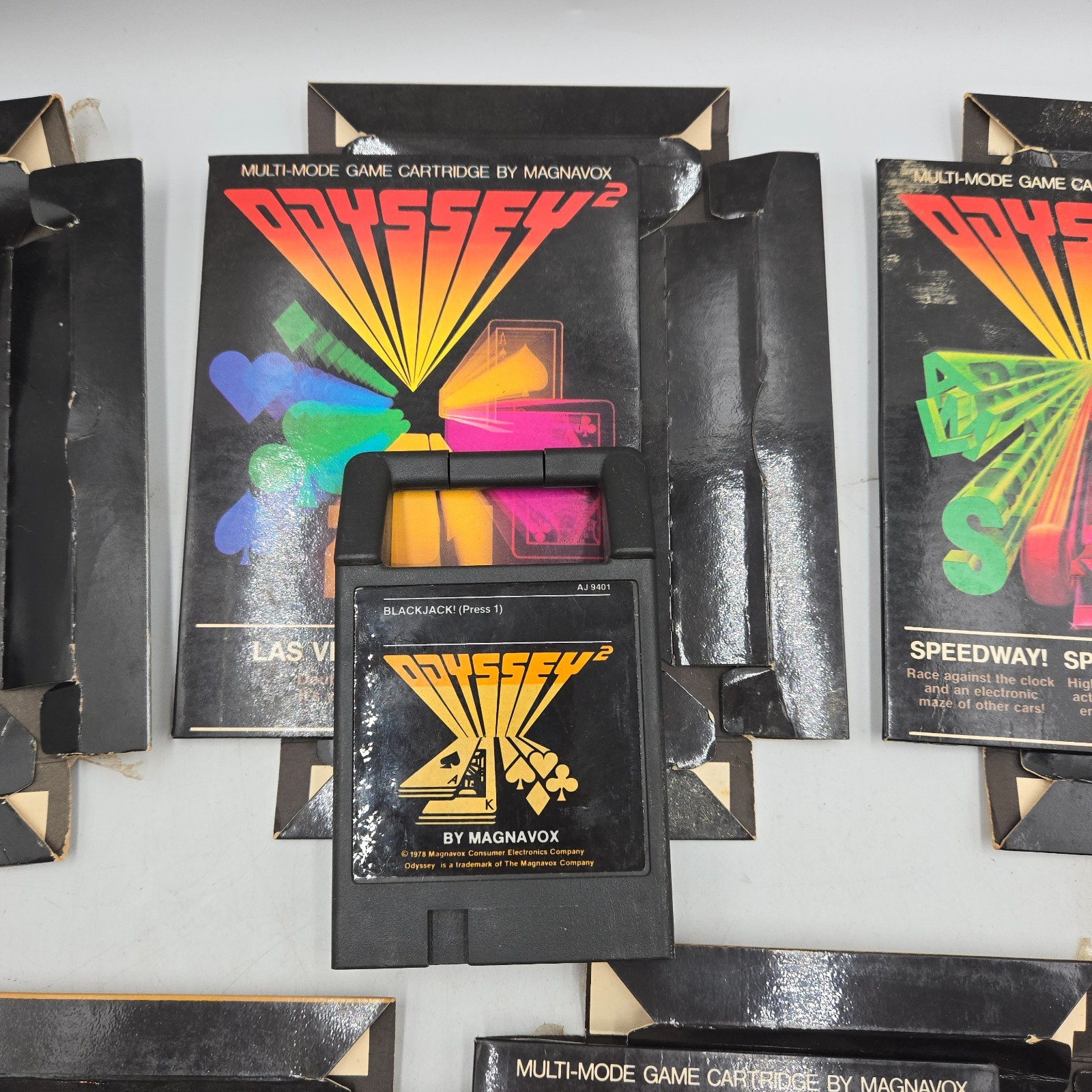 Untested Magnavox Odyssey 2 Console Boxed w Controllers, Manuals & 6 Games