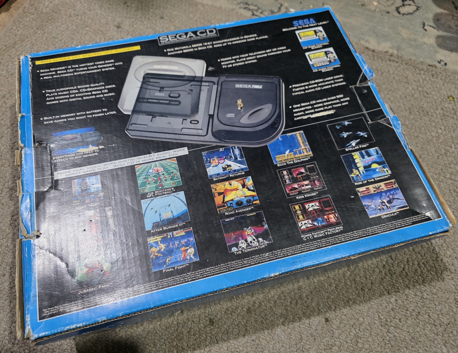 Sega CD Model 2 Console Genesis Bundle Consoles w Controller & Box *TESTED*