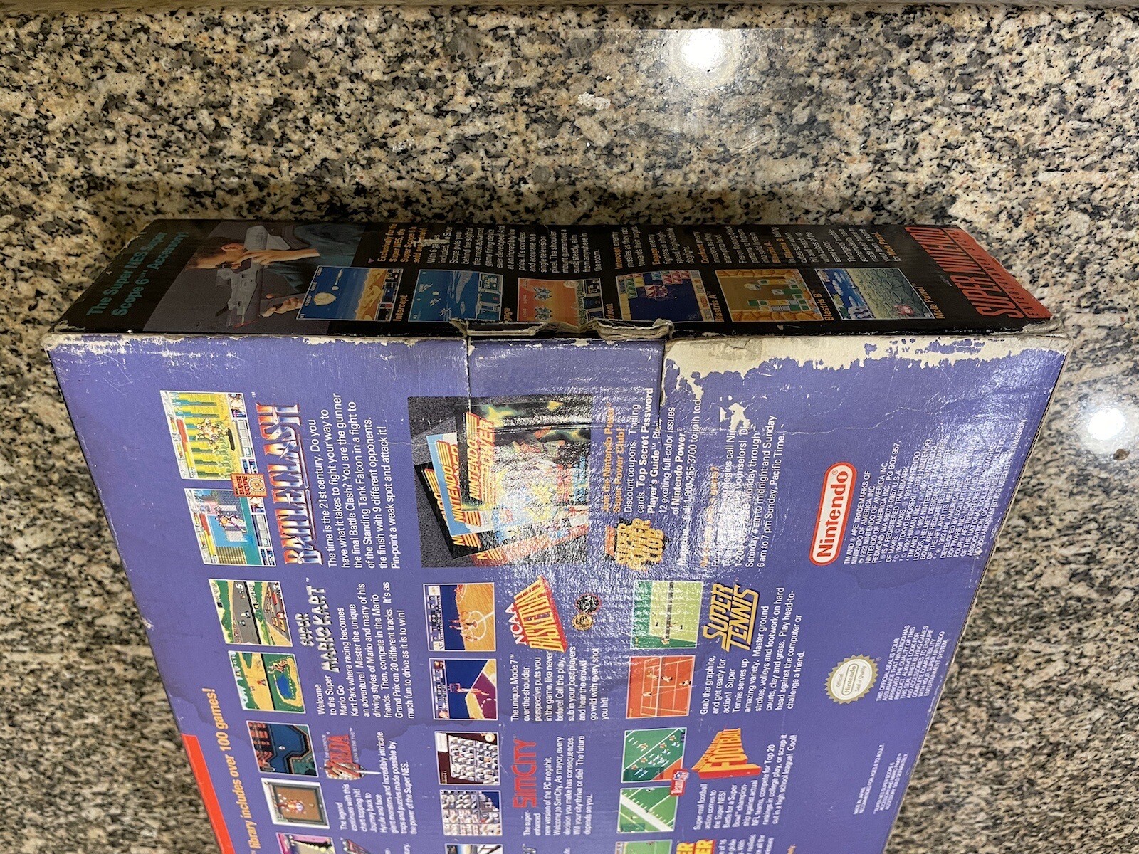 Super Nintendo Super Set Complete in Box w/ Super Mario World – SNES Console CIB