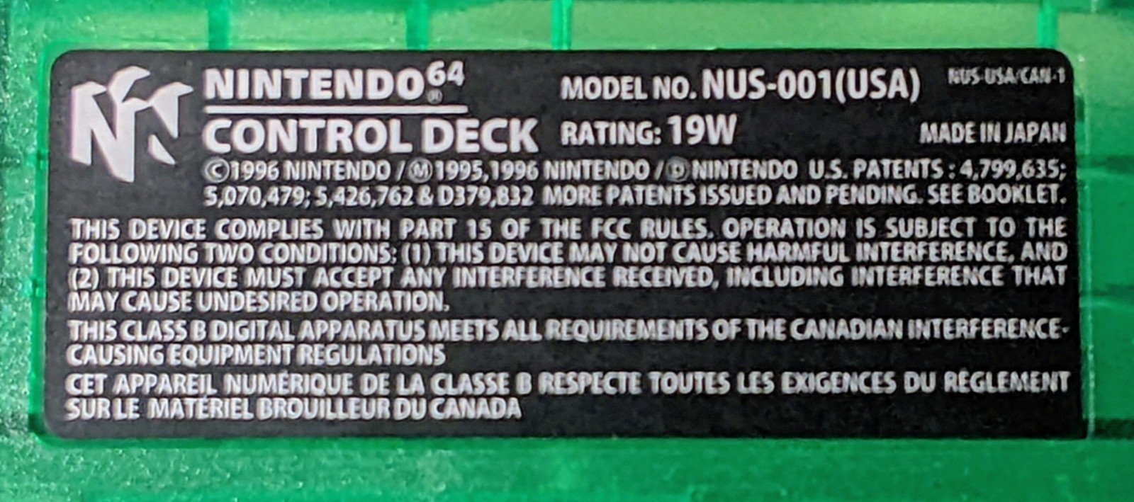Nintendo 64 N64 Jungle Green Donkey Kong Console Bundle W/ Expansion Pak Tested