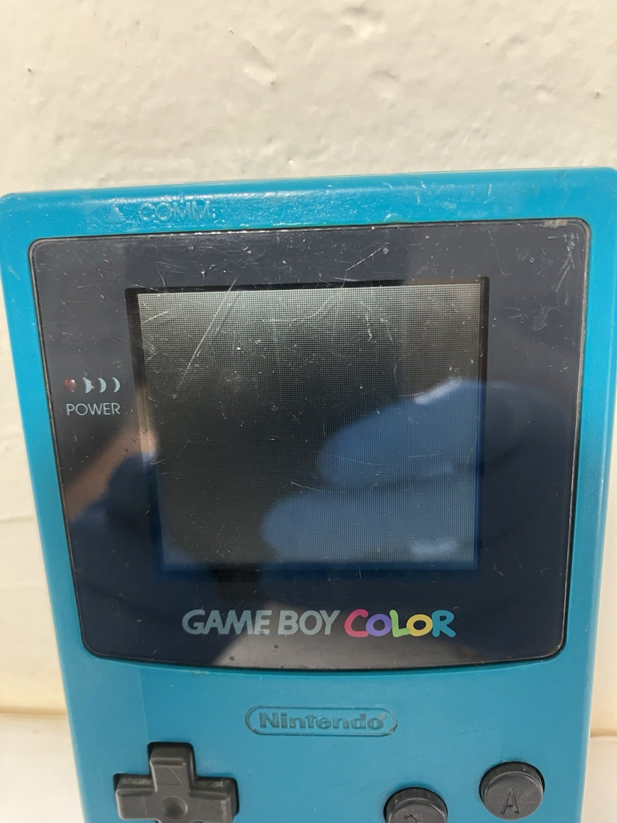 Nintendo Game Boy Color Teal Console W 2 Games Super Mario Land 2 & Terminator 2