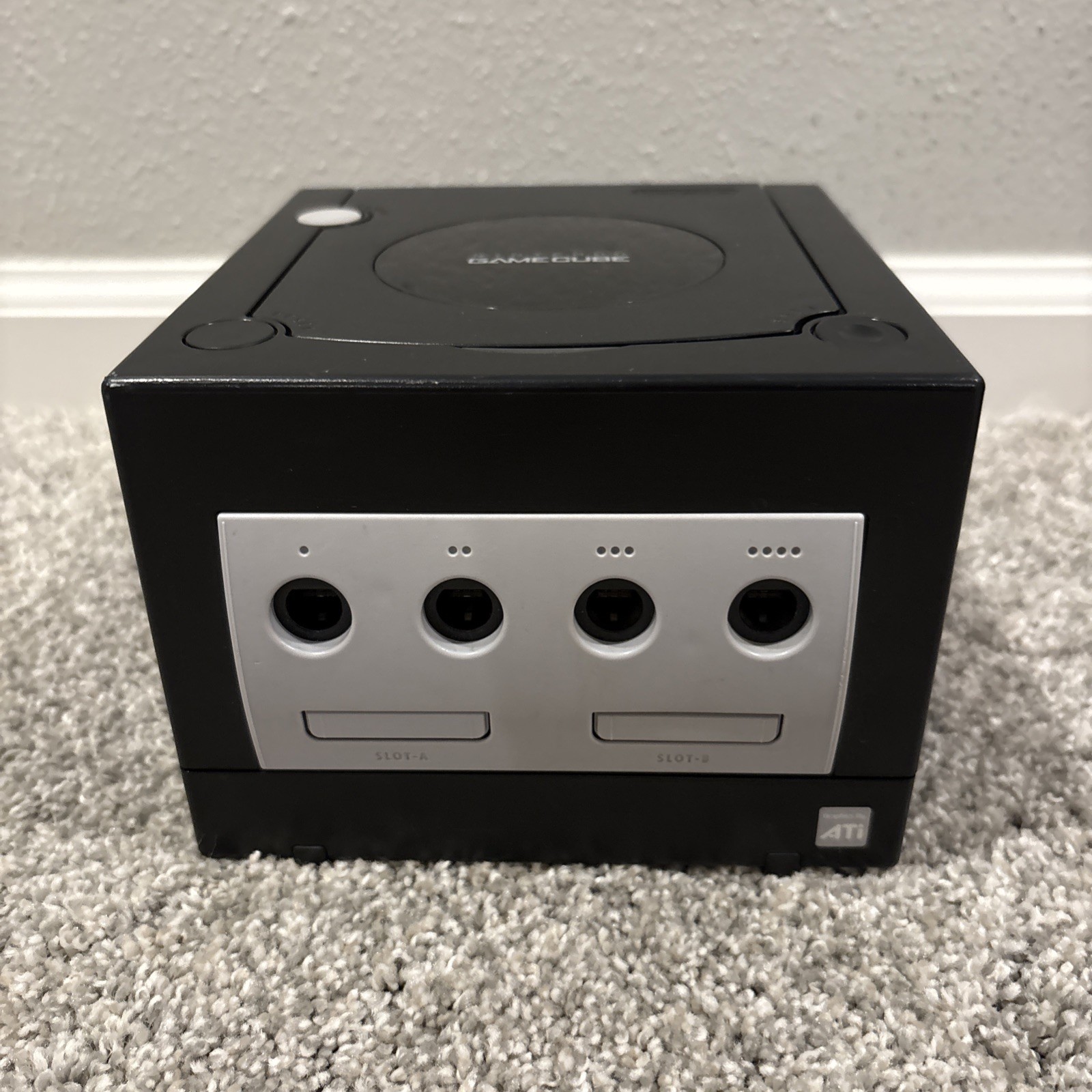Nintendo GameCube Black Console Controller Model DOL-101 *TESTED*