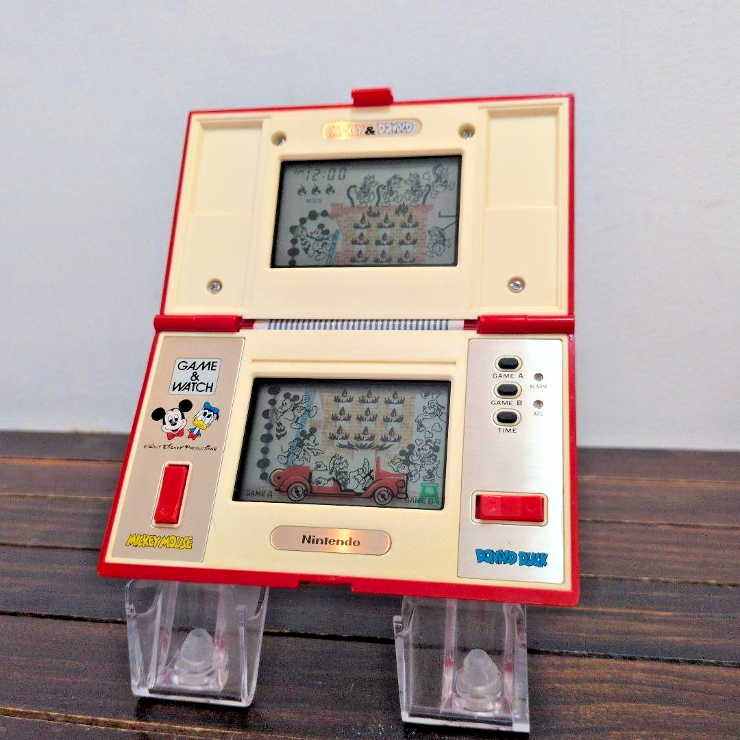 Nintendo Game & Watch Mickey & Donald DM-53 Multi Screen Tested Japan 60266