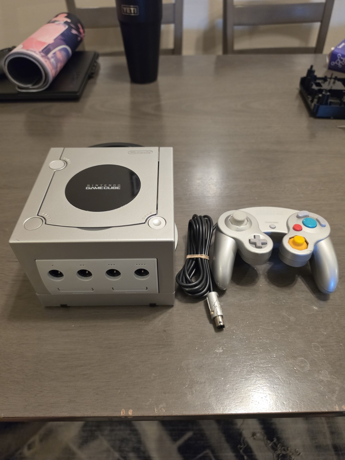 Silver Nintendo Gamecube DOL-001 Console. HDMI – USB-C – xenoGC