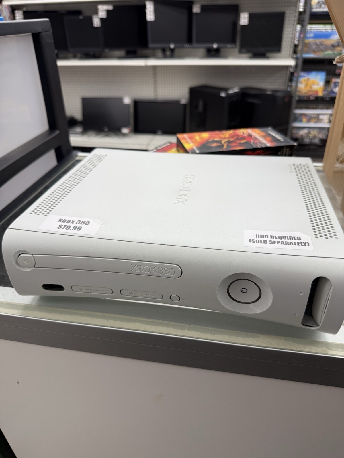 Microsoft Xbox 360 S Console 4GB White HDMI Wi-Fi 1080p NTSC-U/C MPN 1439