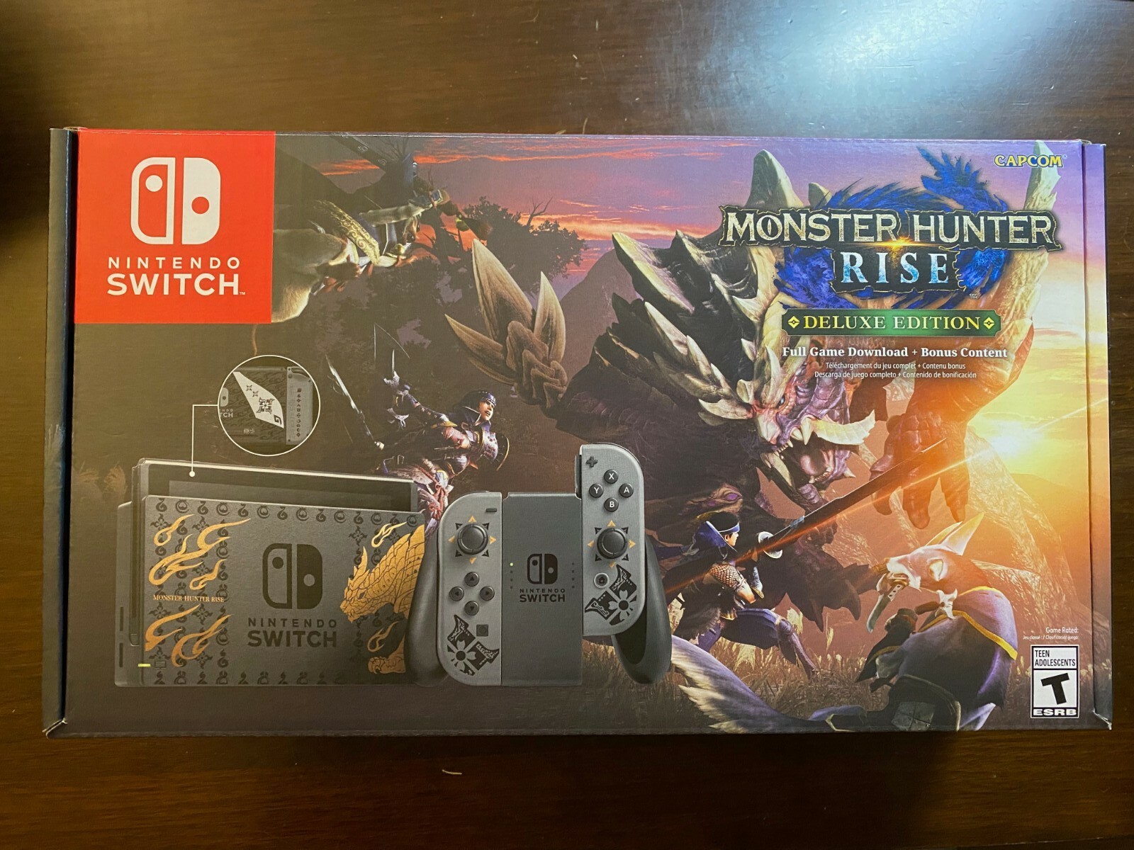 BRAND NEW Nintendo Switch Monster Hunter Rise Deluxe Edition Console