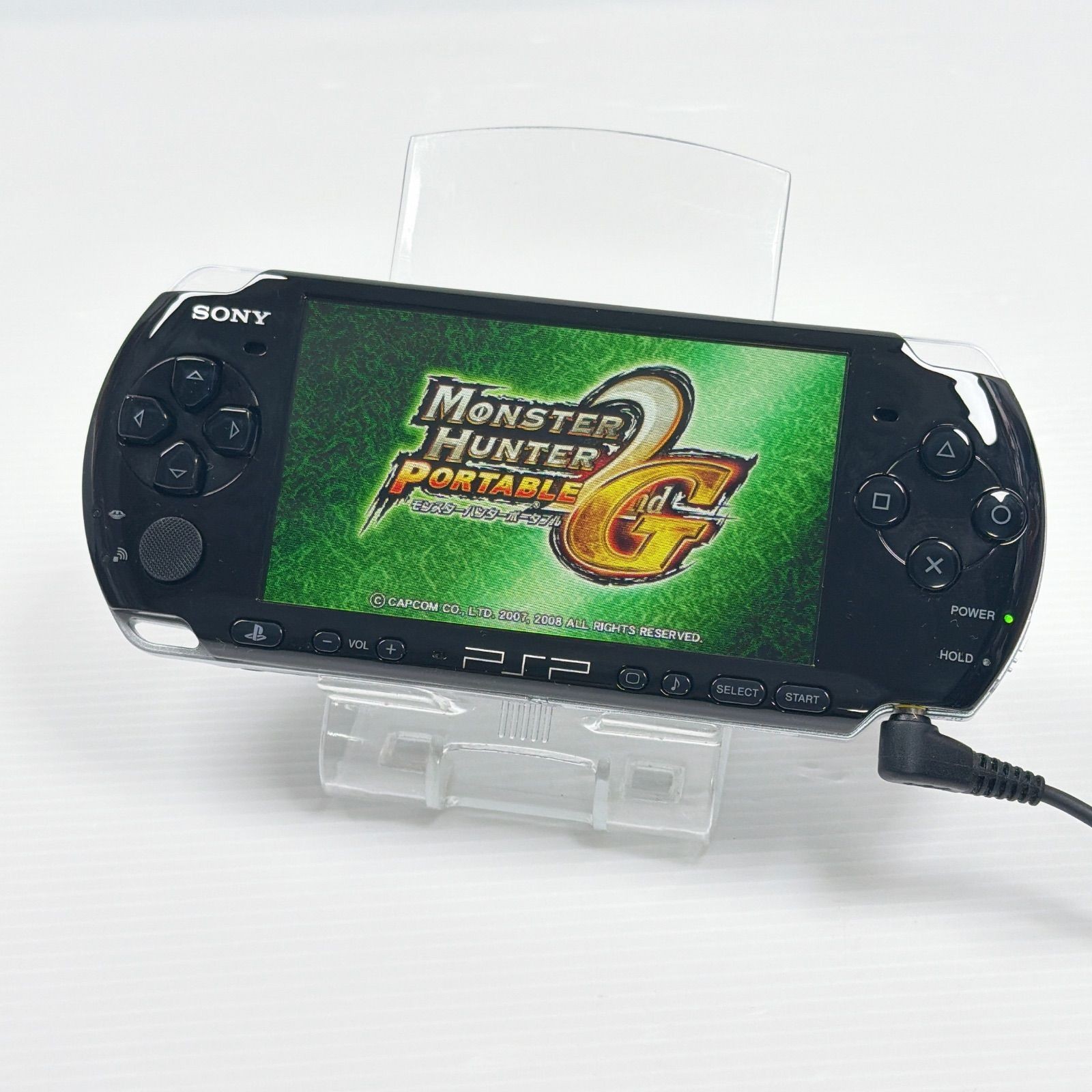 PSP-3000 Piano Black Console Memory Stick AC Adapter Tested No Battery Included