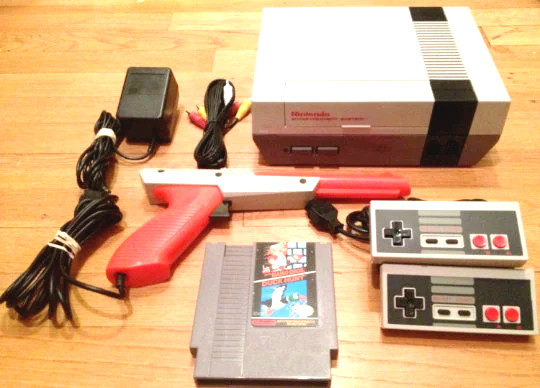 Original Nintendo Nes System Console Super Mario Game Bundle Polished OEM 72 Pin