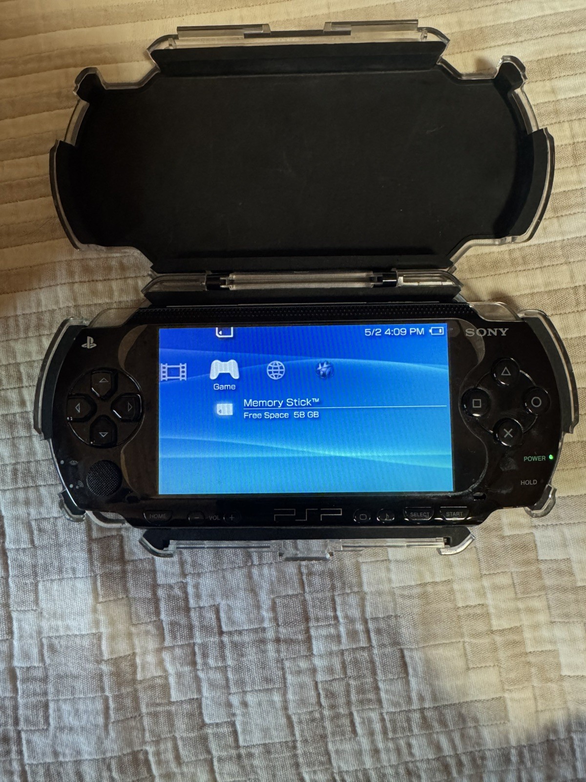 Sony PSP-1001 Handheld Console Bundle – Upgraded 128GB + 19 Games + 9 UMD Movies