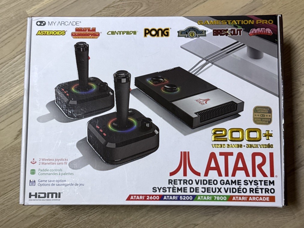 My Arcade Atari GameStation Pro HDMI Console Games 7000 – 2 Wireless Controllers