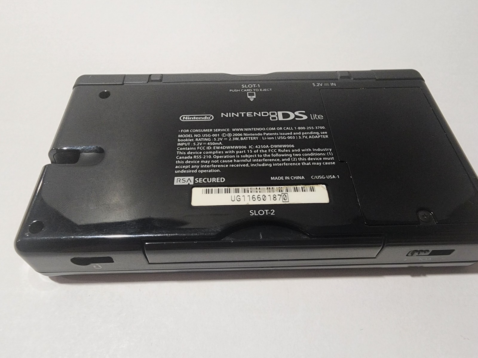 Nintendo DS Lite Handheld System – Onyx Black with 3 games