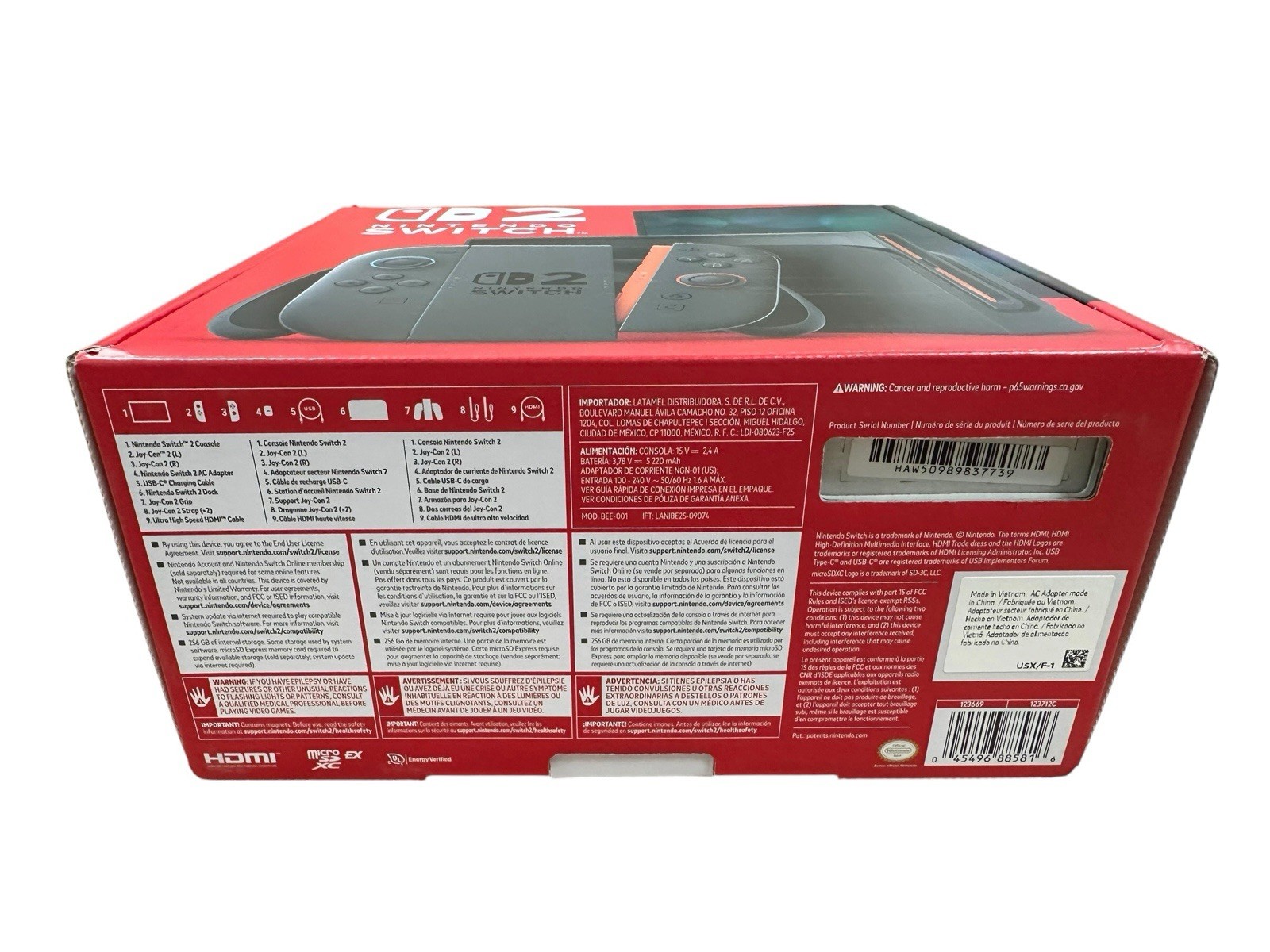 Nintendo Switch 2 BEE-001 Black 256GB – New in Box