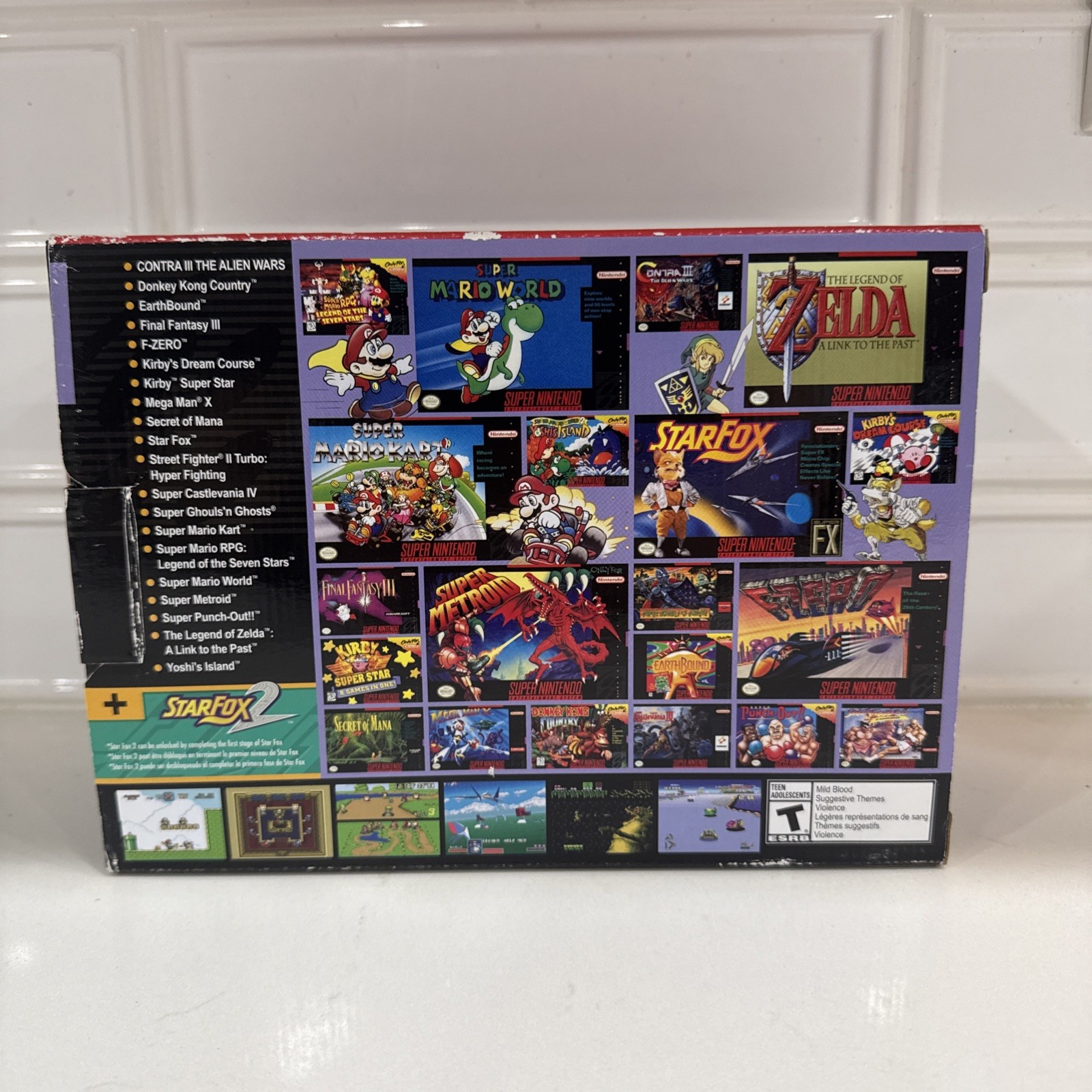 Authentic SNES Super Nintendo Classic Mini Super Entertainment System 21 Games