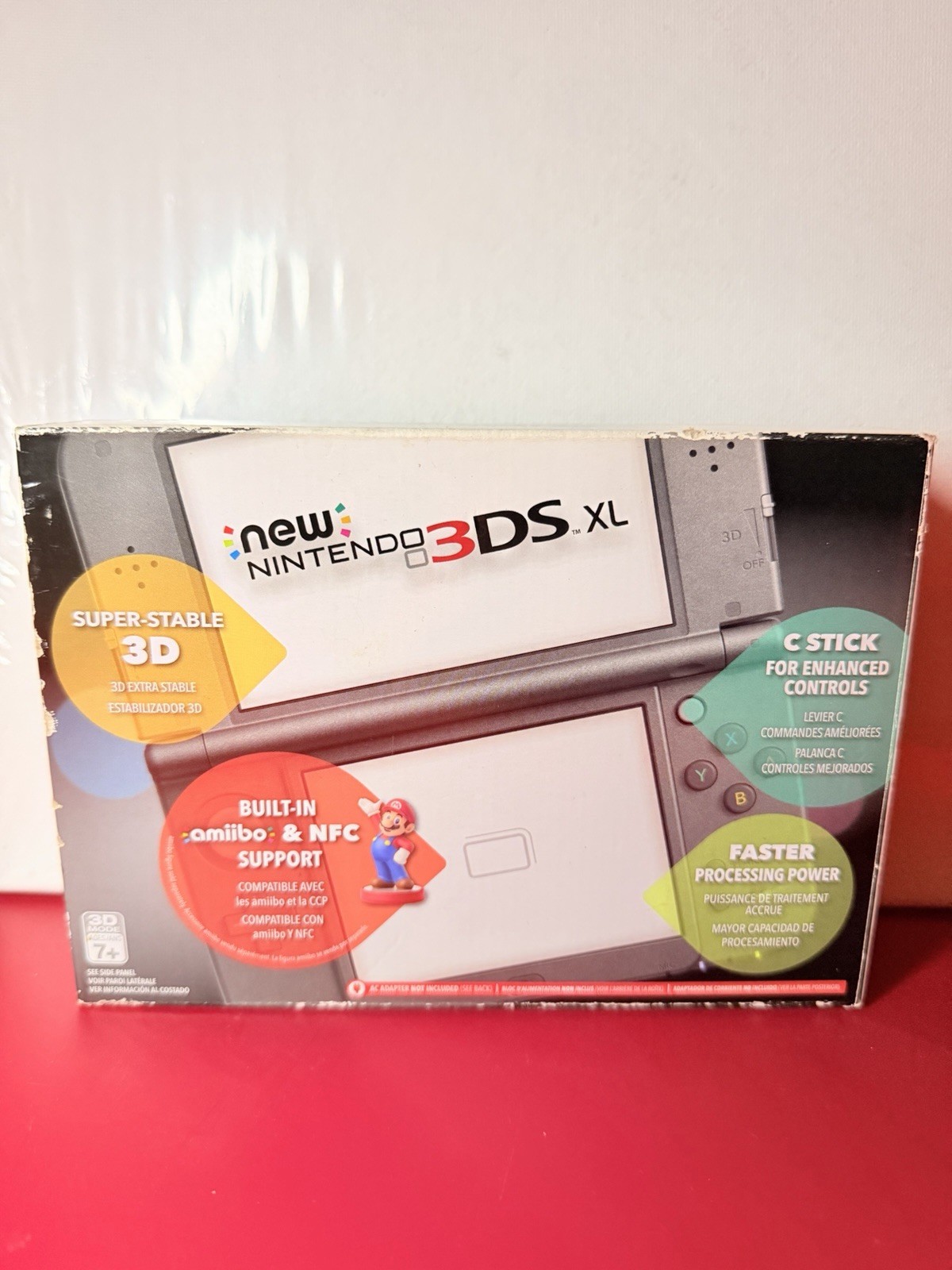 Nintendo New 3DS XL Handheld System Wireless amiibo NFC Super-Stable 3D Black