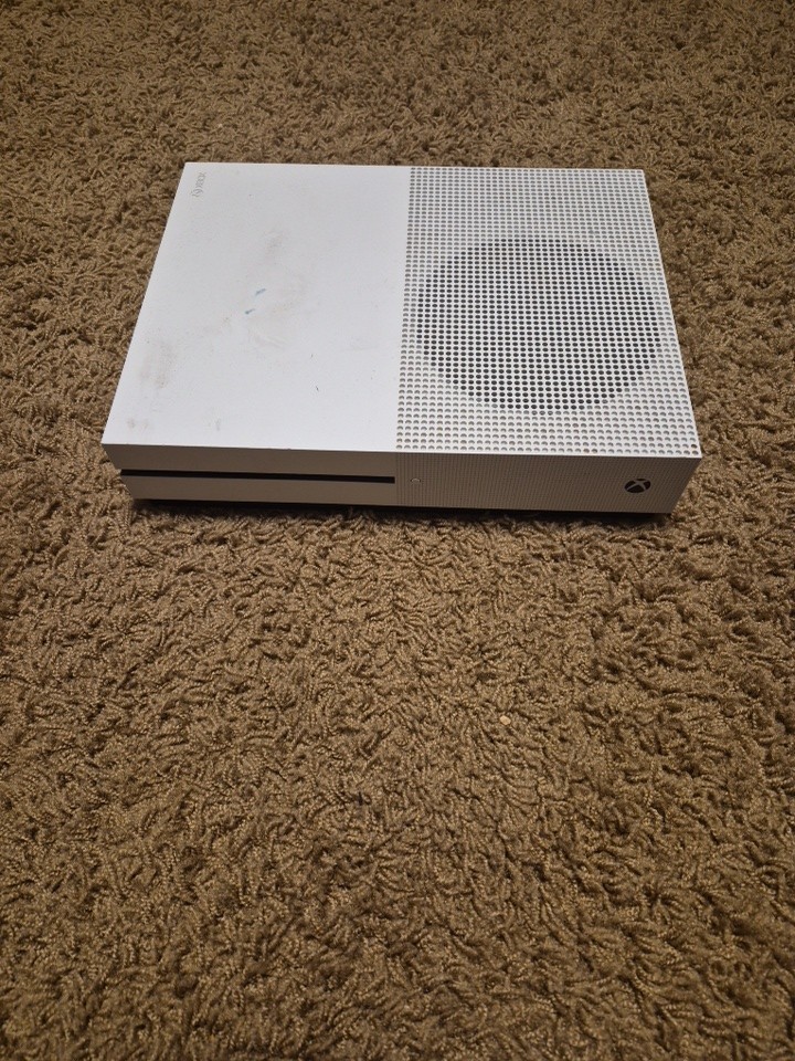 Microsoft Xbox One S Model 1681 White Console Only Tested Working