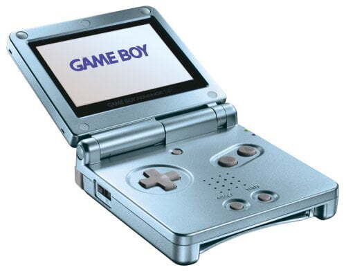 UsedGame Boy Advance SP Pearl Blue with charger
