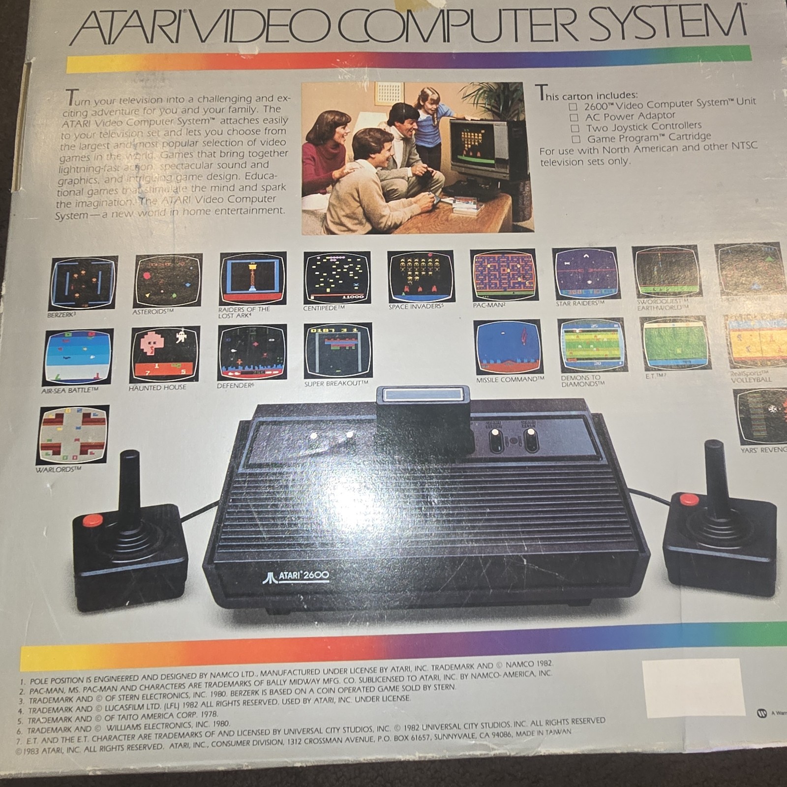 Atari 2600CX 1983 “Darth Vader Edition” Console With Pac-Man Game