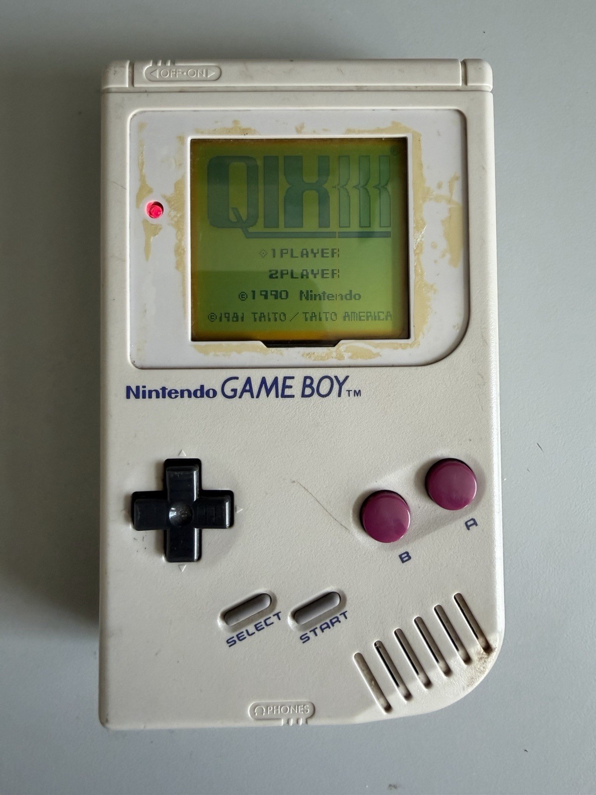 Nintendo GameBoy Original With 11 Games DMG-01 Screen Line See Pic