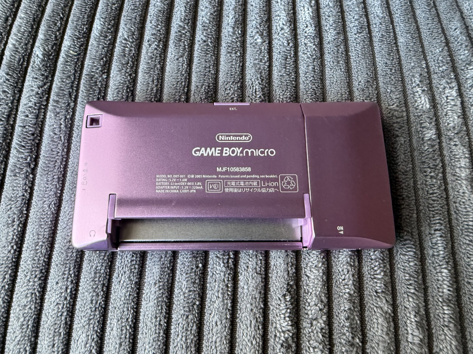GameBoy Micro Console Nintendo Game Boy System Tested Working Charges with Case