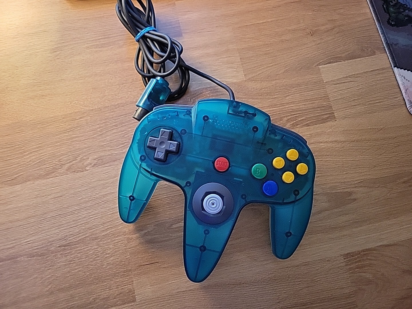 Nintendo 64 N64 Ice Blue Clear Region Free Console Bundle with Controller