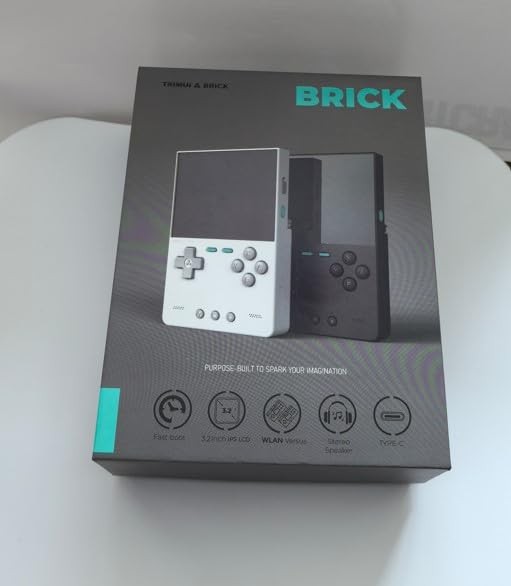 Brick Handheld Game Console, Mini Game Player with 3.2 inch IPS High-Definiti…