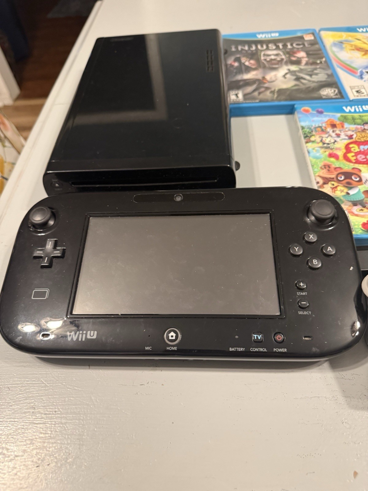 Nintendo Wii U 32GB Console Deluxe Set Bundle With Games Tested Working