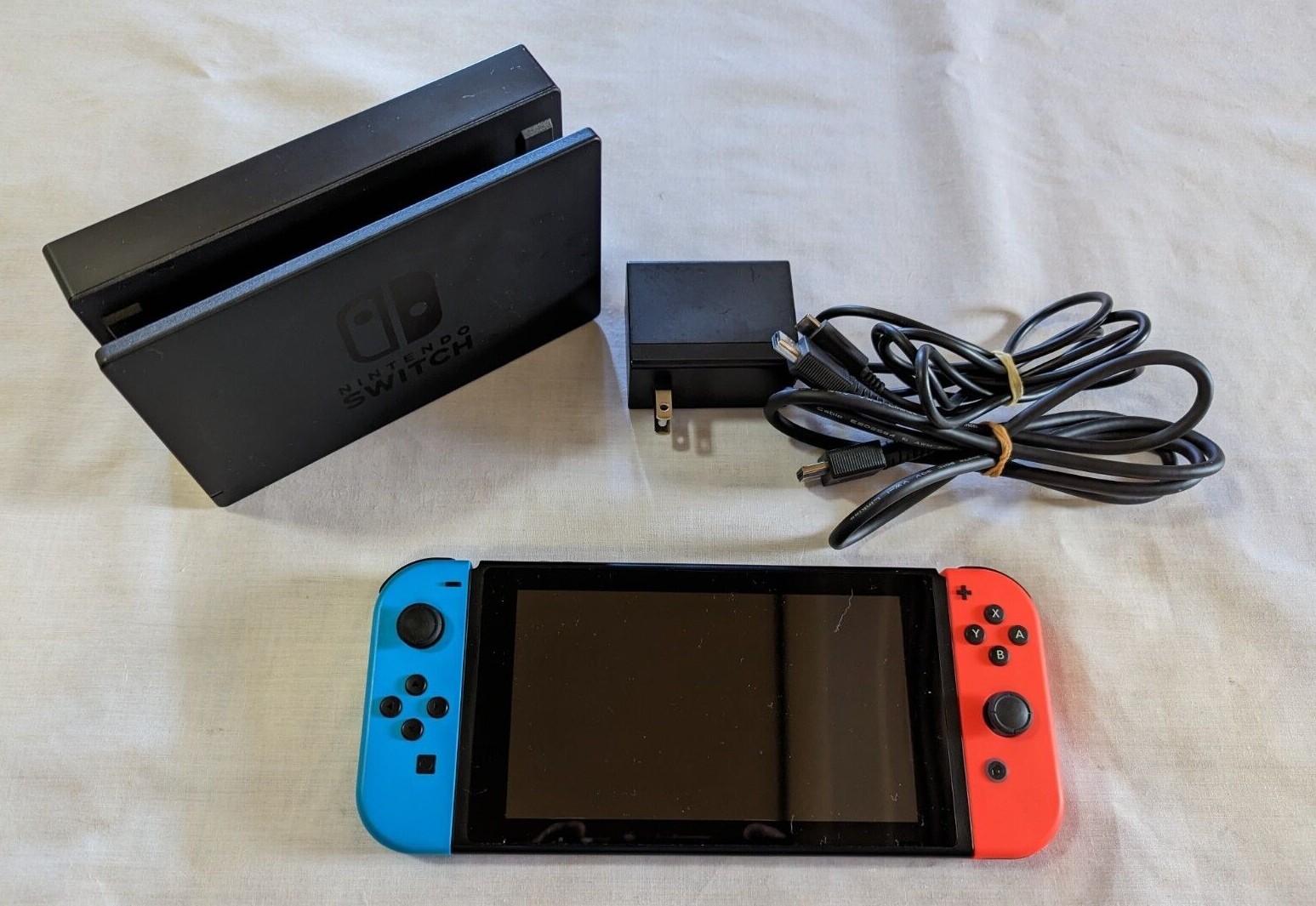 Nintendo Switch Console & Cord Colors Various Handheld Console HAC-001 (01) Used