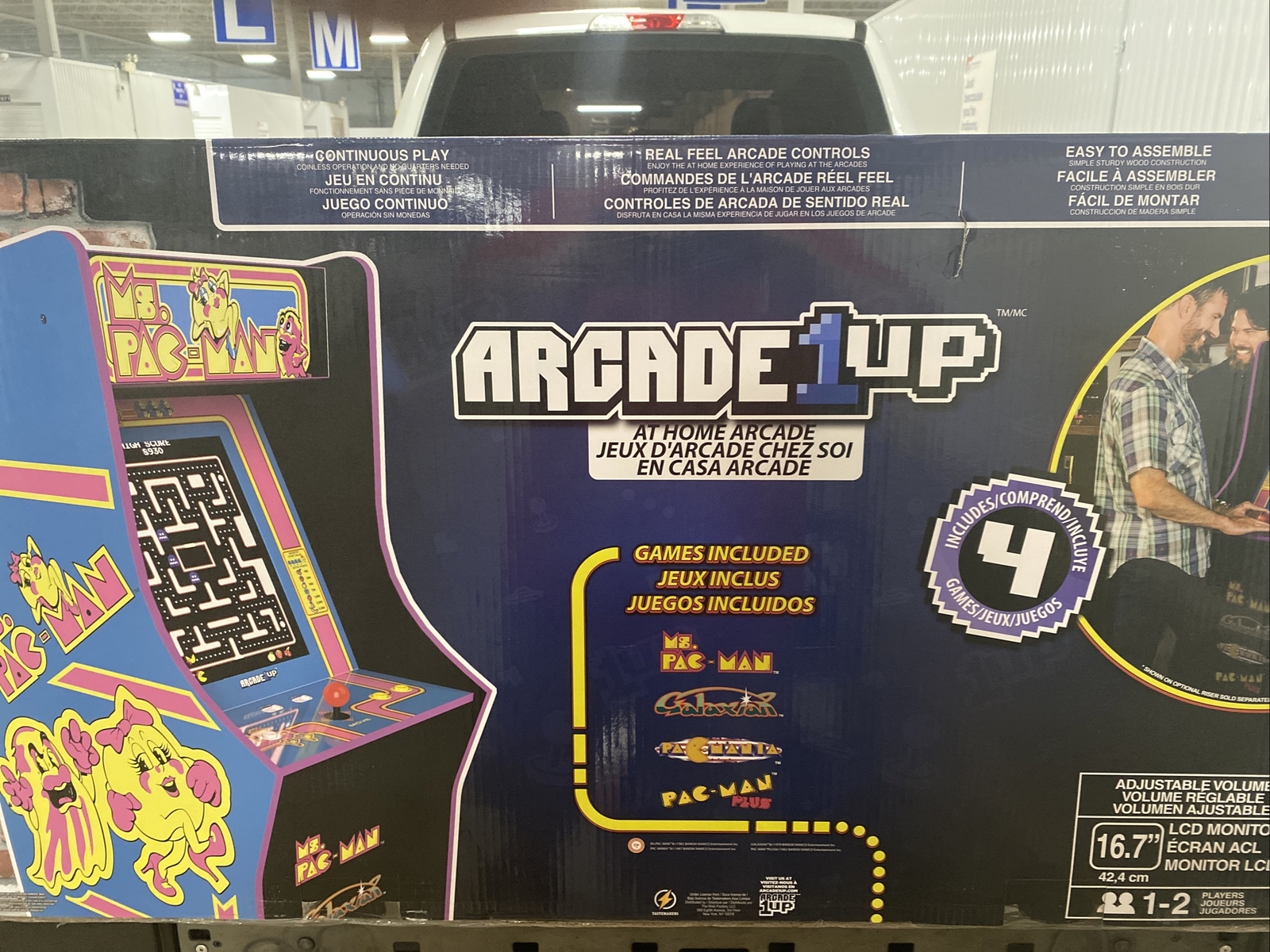 Ms Pac-Man Arcade1up Arcade Machine – 4 Games In 1 SEALED WITH NO RISER 🎁🔥