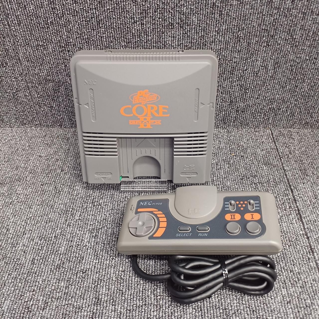 NEC PC Engine CoreGrafx II Console PI-TG7 Gray Japan Gaming System