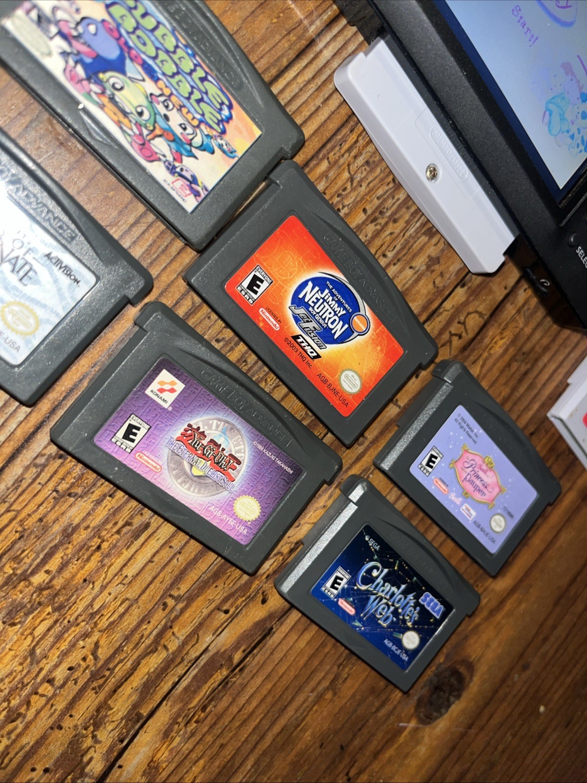 Nintendo DS Lite Black Console Bundle with 9 games – Tested & Working