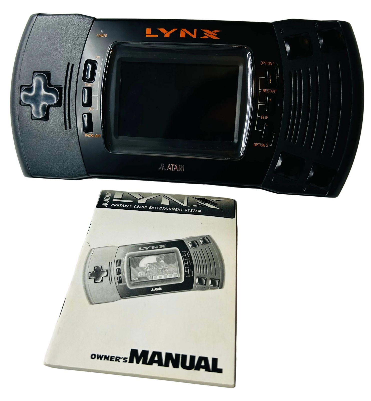 Atari Lynx II Handheld with Manual, Case, & 3 Games Tested & Works