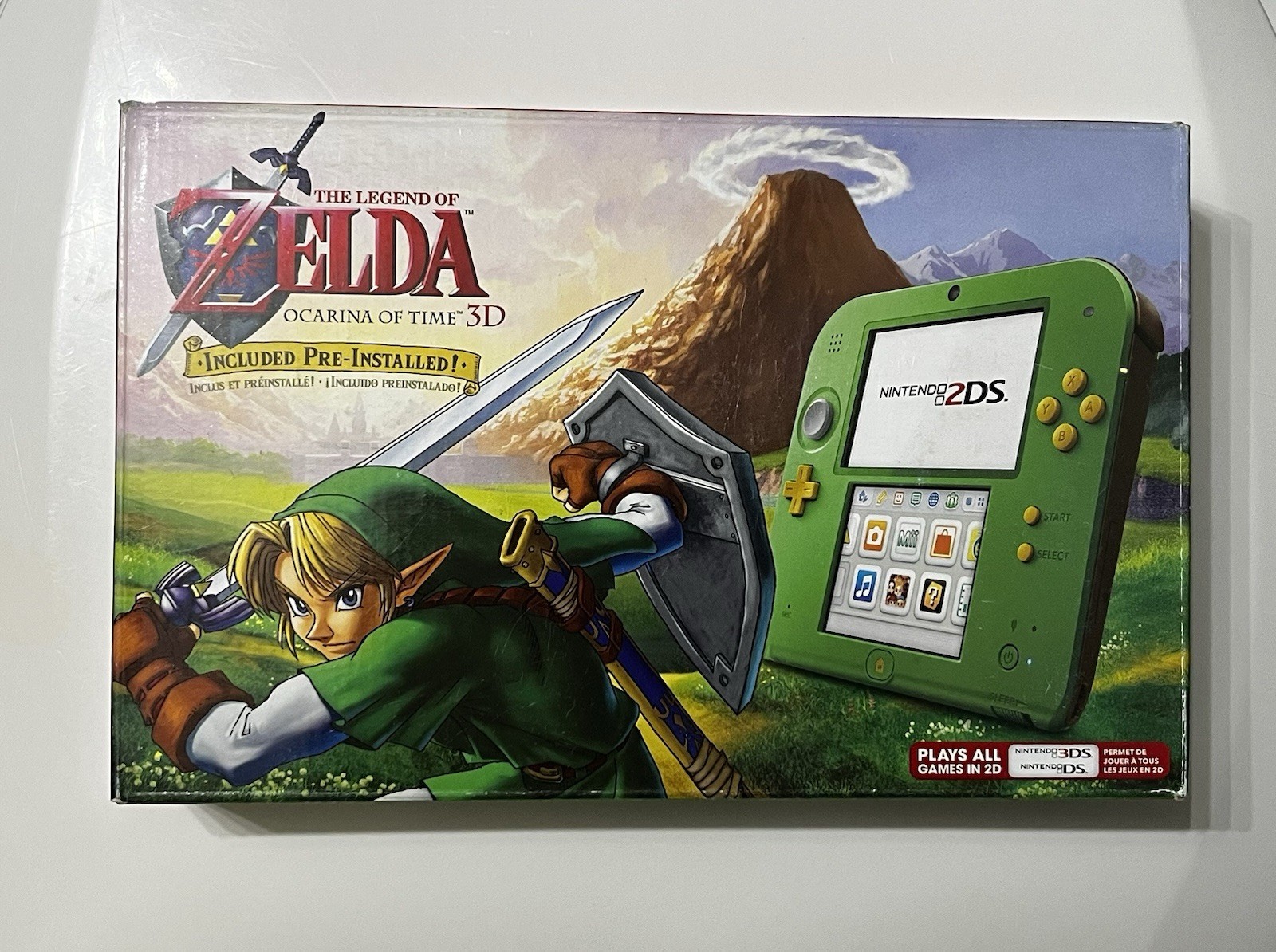 Nintendo 2DS Legend of Zelda Ocarina of Time 3D Green Console