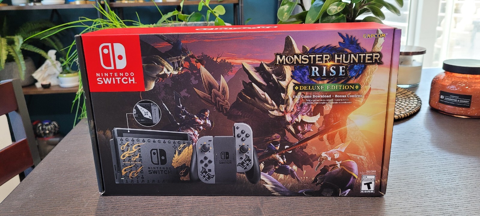 Nintendo Switch Monster Hunter Rise Deluxe Edition Console Brand New