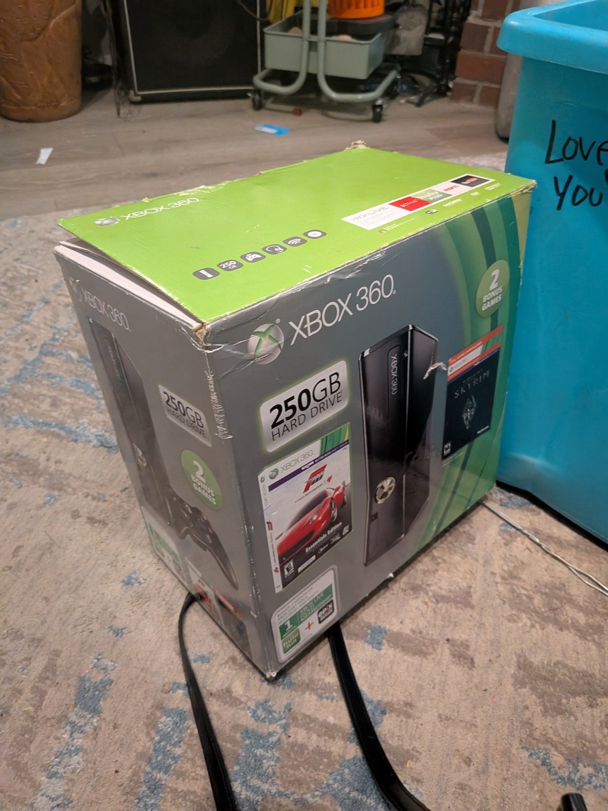 Microsoft Xbox 360 S 250GB Black Console Bundle Wi-Fi HDMI NTSC-U/C