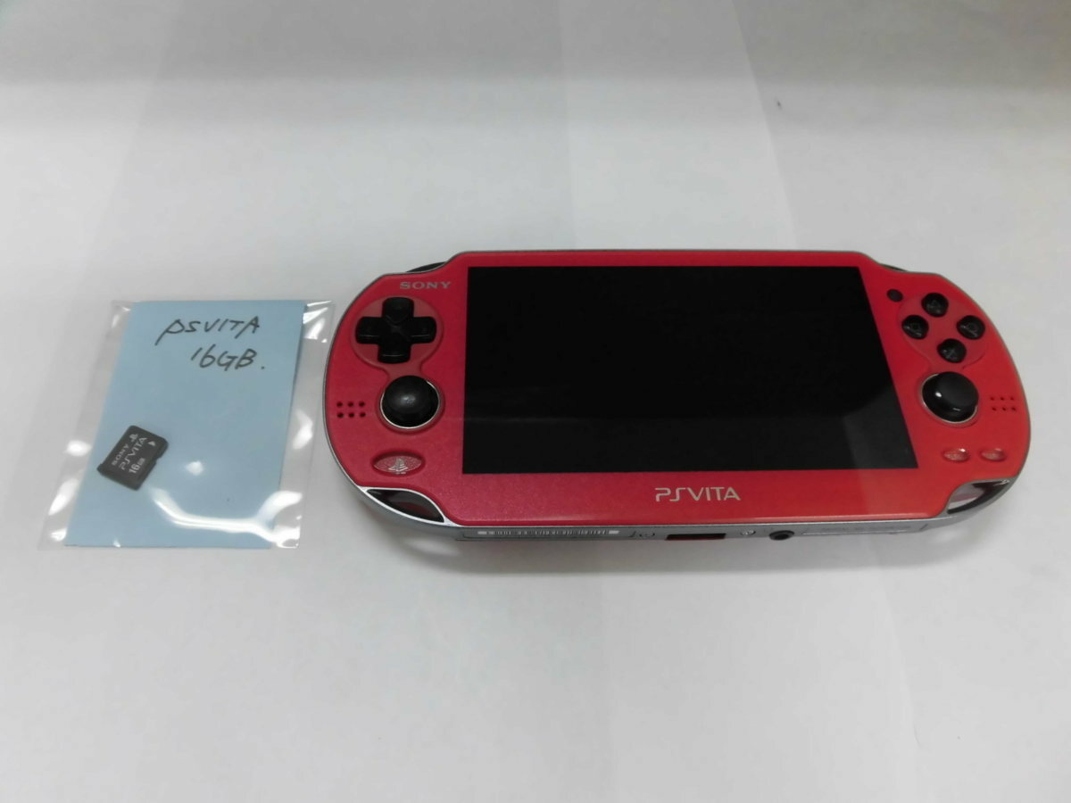 Playstation Vita Wi-Fi Model Cosmic Red Console PCH-1000 ZA03 with 16GB memory