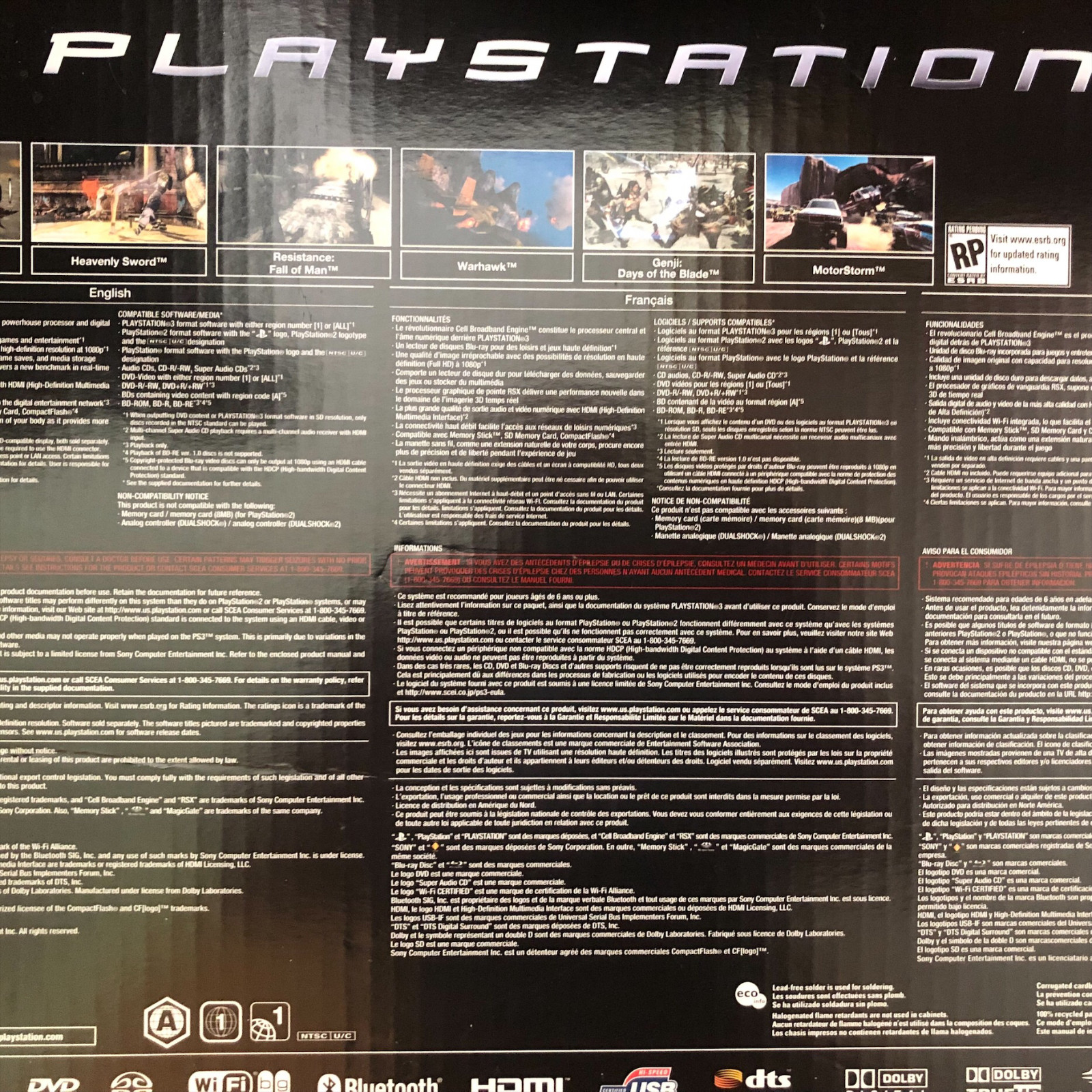 Sony PlayStation 3 60GB Console 💥🔥 CECHA01 Backwards Compatible PS1 PS2 PS3
