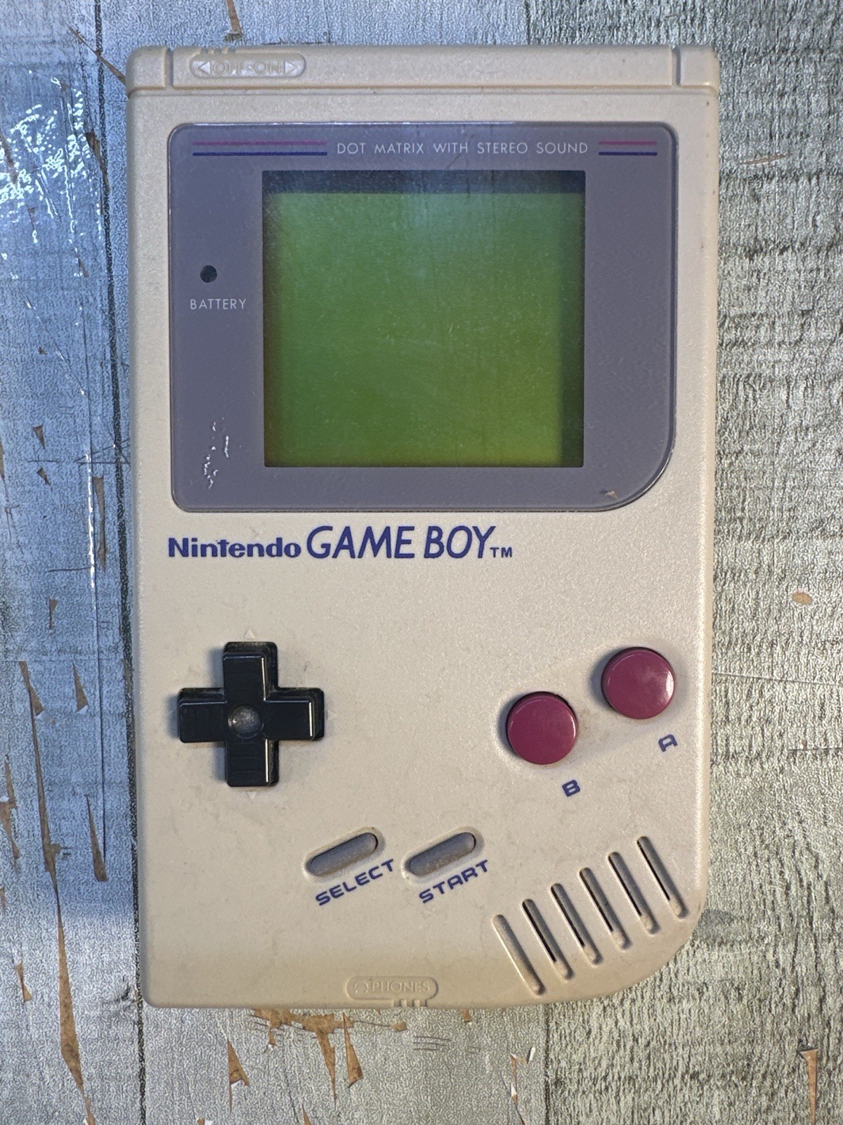 Nintendo Game Boy DMG-01 Tested Working + Primal Rage Game Bundle