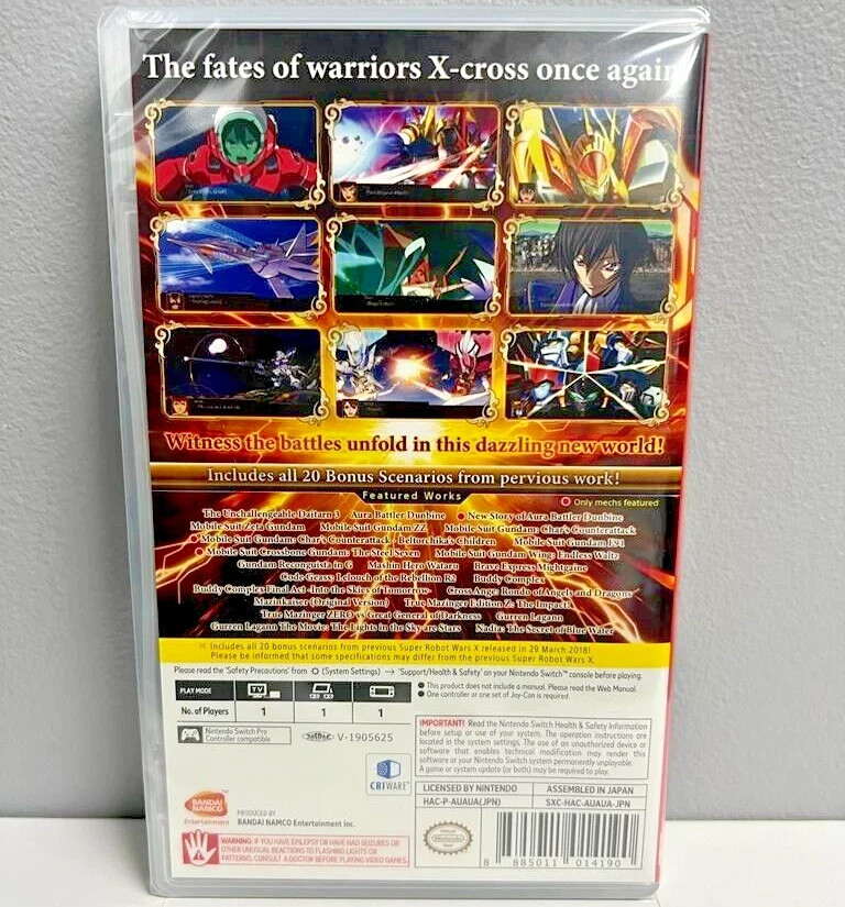 Super Robot Wars T + V + X (Multi-Language) Switch New Game Bundle Special
