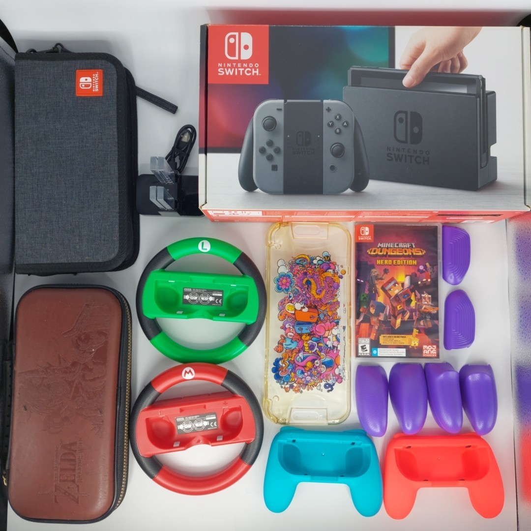 Nintendo Switch HAC-001(-01) 32GB Console with Pink / Green Joycon