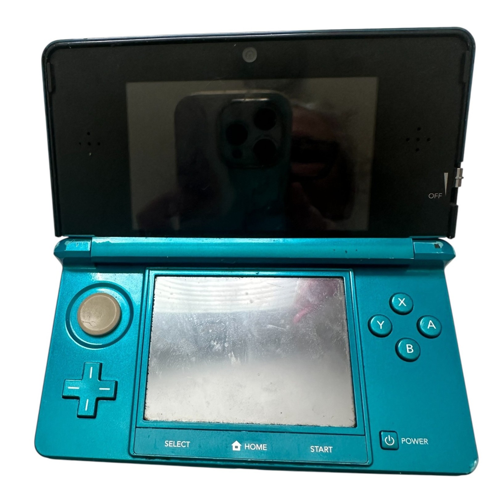 Nintendo 3DS- Aqua BLUE – CTR-001 USA Used NOT Tested