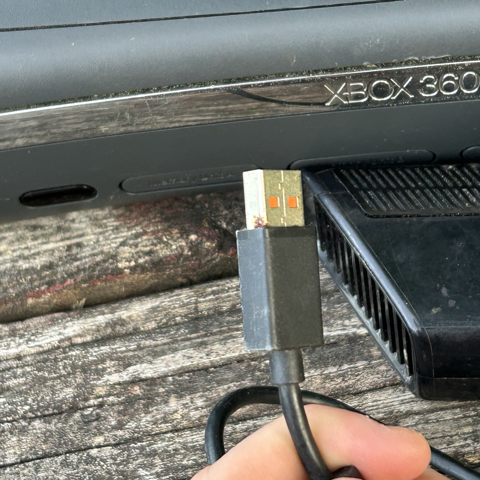 Microsoft Xbox 360 Console 2 Controllers Kinect Untested For Parts or Repair