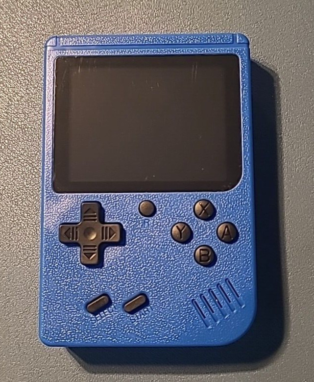 Game Box Plus- Hand Held Game System, Rechargeable Battery, Blue